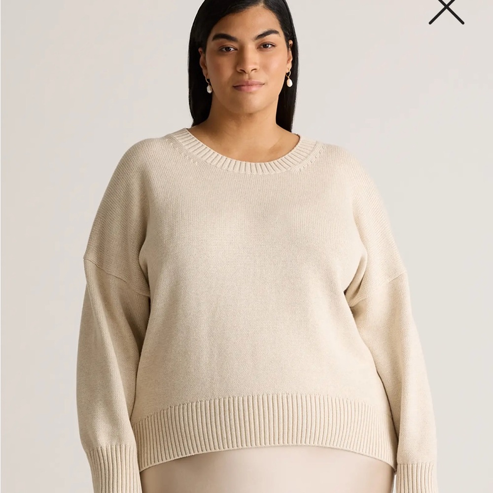 Quince Cotton Boyfriend Sweater